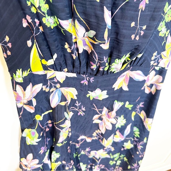 Tanya Taylor Women’s Cosette Garden Print Silk Floral Asymmetrical Midi Dress 6 - Picture 16 of 16